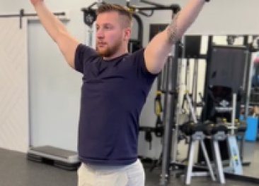 Shoulde Over the Head Reach Warm-Up